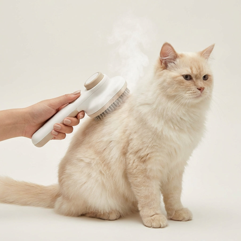 Comb  faster. Pet stays relaxed.